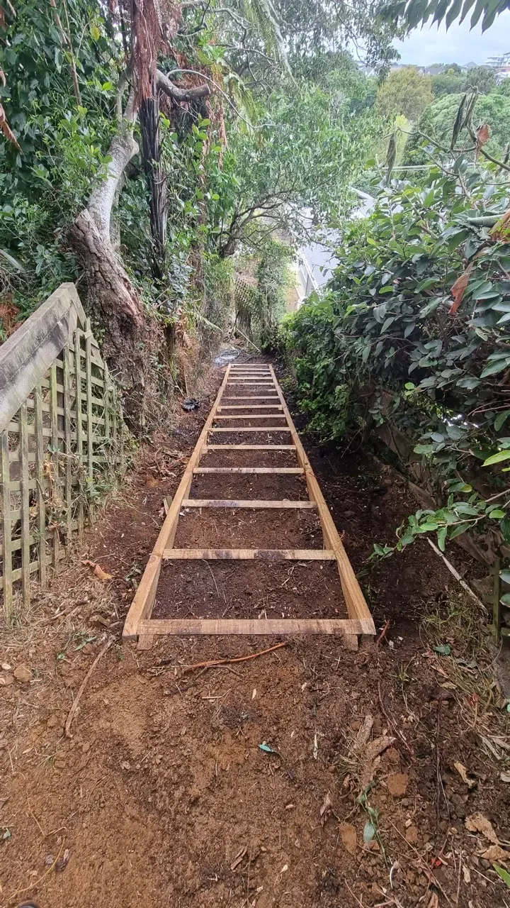 Property maintenance in Taranaki - terrace stairs after rebuild